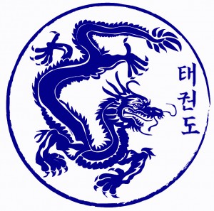 tae kwon do logo blue
